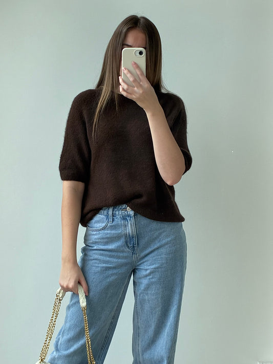 Pull LAURA marron