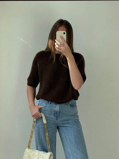 Pull LAURA marron