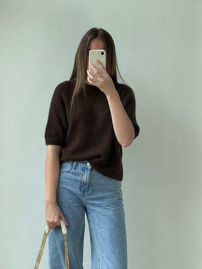 Pull LAURA marron